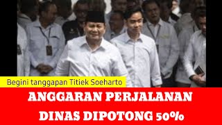 ANGGARAN PERJALANAN DINAS DIPOTONG 50%