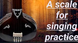 Tanpura scale A for singing practice with original sound of Tanpura.