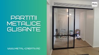 Partitii metalice glisante