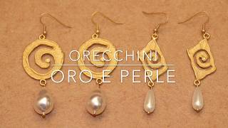 Orecchini oro e perle