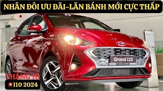 💥Giá Mới I10 2024 Rẻ Hơn 40 Triệu|Khuyến Mai Nhân Đôi, Phụ Kiện Giá Trị|Tổng Lăn Bánh Rẻ Cực|GIAXEVN