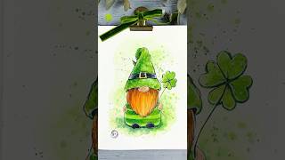 St. Patrick's Day dwarf💚🍀 | Tutorial for Watercolor Sketching Beginners #drawingtutorial