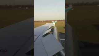 Eurowings Airbus A319 landing at Düsseldorf!