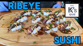 Perfect steak sushi rolls