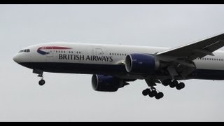 British Airways 777-200 (G-VIIM) Landing at Chicago O'Hare