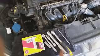 Como Cambiar Bujías de Hyundai ACCENT COMPLETO - HOW TO CHANGE THE SPARK PLUGS KIA RIO FULL