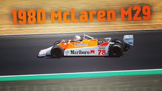 1980 McLaren M29 Ex John Watson at Silverstone 70th Anniversary Parade - Loud F1 V8 Sound!