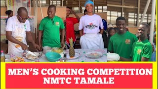 Cooking competition among men at NMTC TAMALE