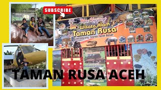 Taman rusa Aceh bisa berenang plus lihat kebun binatang || waterboom sibreh