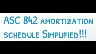 ASC 842 AMORTIZATION