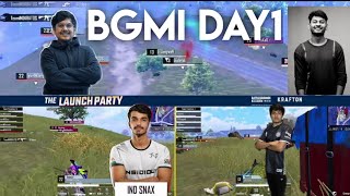 BGMI launch party Tournament Highlights 1- Soul Mortal vs Dynamo vs Jonathan vs Shreeman vs Snax