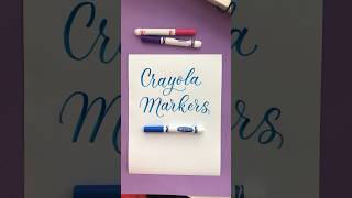 Crayola Marker Calligraphy And Hand Lettering #shorts #calligraphy #handlettering