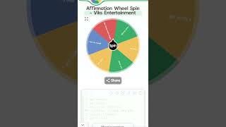 Affirmation Wheel Spin 53 #affirmation