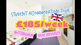 Cheap student accommodation in Nottingham city centre at £185/week - Hydrogen [Room Tour]