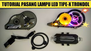 cara memasang lampu di tipe x trondol