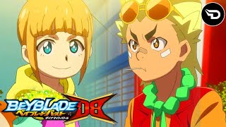 RANSOU AND HANNAH FUNNY MOMENTS! BEYBLADE BURST DYNAMITE BATTLE EPISODE 37