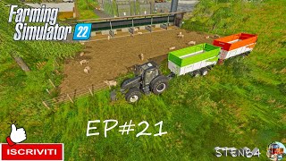 Farming Simulator 22 EP#21 PORCILE CON TANTI MAIALINI  Map New Lands #sten84