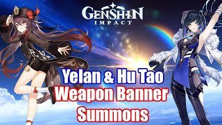 I used EVERYTHING for Yelan and Hu Tao Weapons! | Genshin Impact 3.4 Weapon Banner Pulls