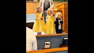 Singing at church