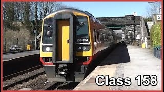 East Midlands 158 Class Train 158854 - Bamford Station, Derbyshire