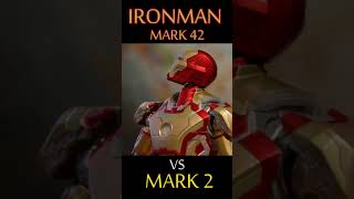 IRONMAN Mark 42 vs Mark 2 #Shorts