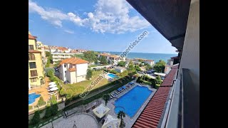 Sea view Luxury furnished 1-bedroom flat for sale in Amphora 100m from beach Sveti Vlas Bulgaria