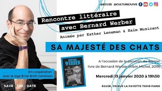 Bernard Werber à L'ECUJE - Rencontre littéraire