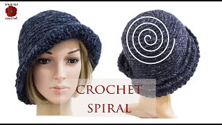 How to crochet In The Spiral \ Easy Tutorial by wikacrochet