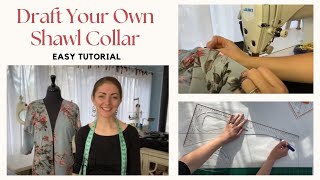 How to easily draft your own Shawl Collar