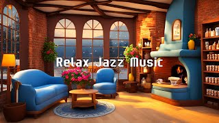 Warm winter Jazz music ☕Exquisite July coffee music &  Piano Relaxing Jazz Music for a positive mood