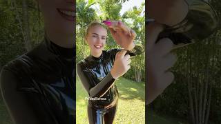 So sweaty 🥵 #fypシ゚viral #latex #fashion #catsuit #asmr