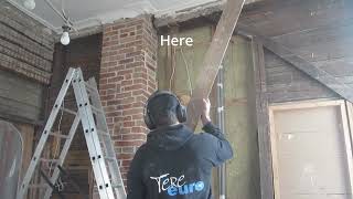 Timber framing in an old log house. Adding strength to a sketchy wall / Apartment renovation part 4