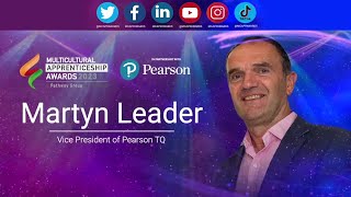 Martyn Leader from Pearson TQ - Multicultural Apprenticeship Awards 2023