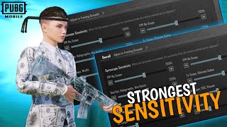 New Best Strongest sensitivity + Control Code For PUBG Mobile 2023 | New 3.0 update 🔥