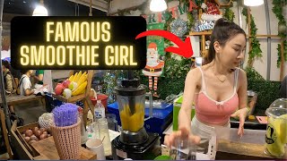 This smoothie girl in Bangkok draws a big crowd