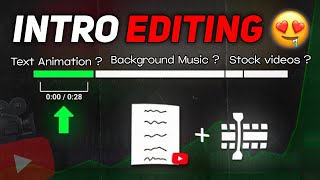 How to Edit YouTube Intro in mobile | Make powerful hook intro