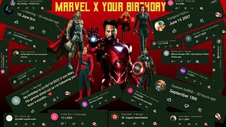 MARVEL X YOUR BIRTHDAY #shorts