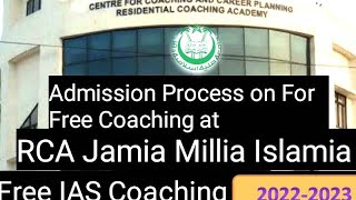 UPSC Free Coaching @Jamia Millia Islamia 2022-2023 I & Hostel Facility 👇Download pdf 👉Description👇