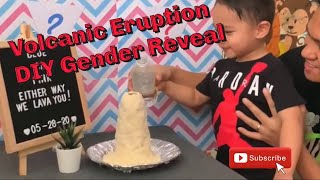 VOLCANIC ERUPTION | DIY GENDER REVEAL | BABY NO.2