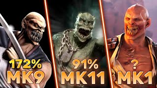 Baraka MK9 vs MK11 vs MK1 | Baraka Combos