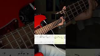 Just the Two of Us bass tabs #tutorial #music #bass #cover #tabs #shorts