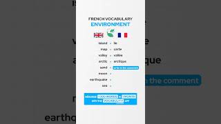 Environment French vocabulary 🍃