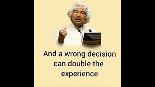 confidence /vs/ mistake,,, wonderful quotation by Dr APJ Abdul kalam.