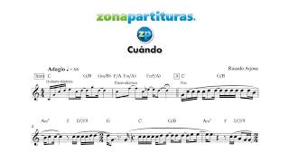 Partitura "Cuándo" Ricardo Arjona