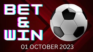 SUNDAY FOOTBALL PREDICTIONS | TODAY SOCCER PREDICTIONS 01/10/2023 | BET AND WIN