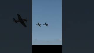 P51 MUSTANG AND HAWKER HUNTER FLYBY TOGETHER!! #p51mustang #shorts #aviation #airshow