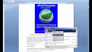 Downloading the ePub template file for MS Word