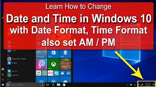 Windows 10 Date and Time Settings - Change Date and Time with Date/Time Format 🔥🔥🔥