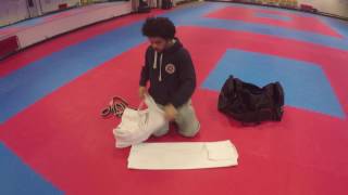 How to fold your Karate Gi