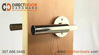 Emtek Hercules Lever Handle with Disk Rosette in Polished Chrome